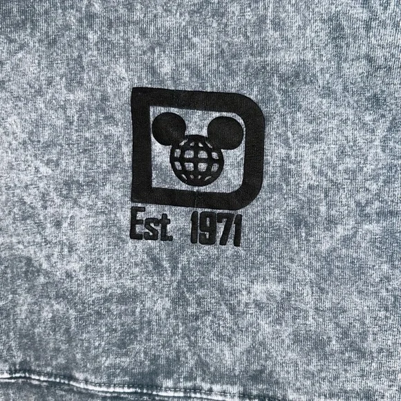 Disney Parks Walt Disney World Spirit Jersey Gray Mineral Acid Wash Women Medium - Picture 5 of 8